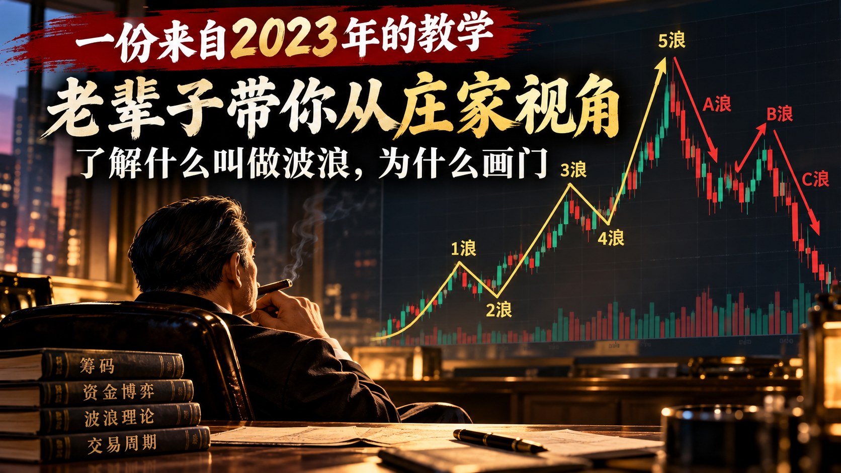 一份来自2023年的教学：老辈子带你从庄家视角了解什么叫做波浪，为什么画门
